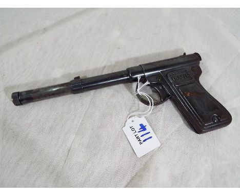 A Diana air pistol displaying an engraving of Diana the Goddess of Hunting to the grip c. 1950, Made in Germany  Est £50 - £8