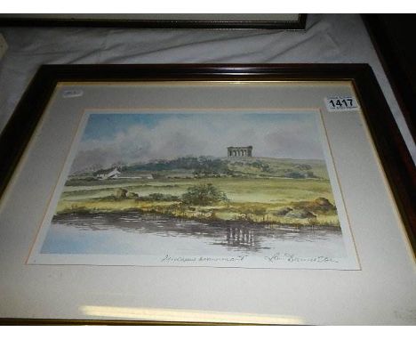A framed and glazed Ron Davidson print.  37 x 46 cm. (collect only).  