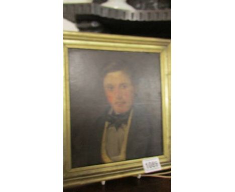 A good old oil on board portrait of a young gentleman.  