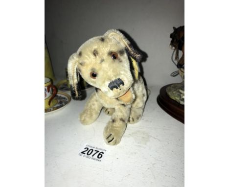 A vintage Steiff Dalmation*condition reports*1950/60's in very good condition for age, head turns, height 15cm, length 22cm 