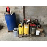 Quantity oils, greases, ad blue and pump