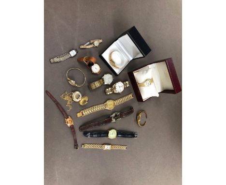 A QUANTITY OF WRISTWATCHES TO INCLUDE ROTARY, LIMIT, SANTIMA, SEKONDA, ACCURIST, INGERSOLL, NEWMARK, TIMEX, AND A SILVER HALL