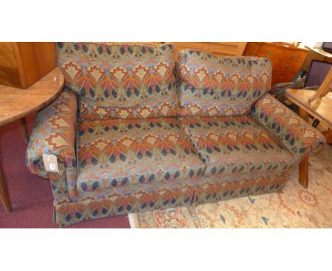 A Liberty three seater sofa upholstered in Liberty Ianthe fabric 