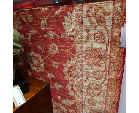 A Ziegler style carpet with palmettes on a red field surrounded by one frieze and two running borders 230 x 160cm 