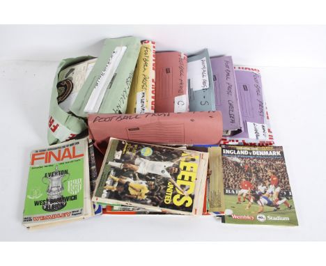 An extensive collection of Football programmes, to include Manchester United, Liverpool, Arsenal, Chelsea and more, roughly a