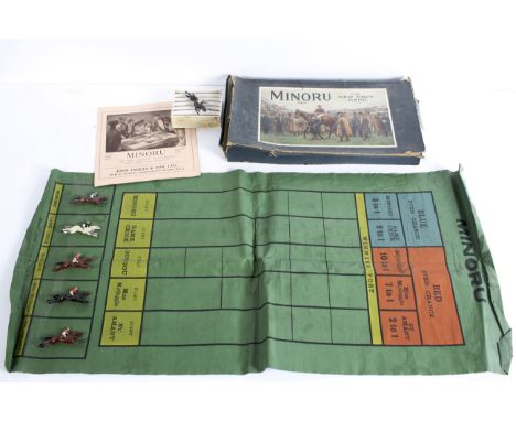 A vintage Minoru 'The New Race Game', by Jacques, with all horses, boxed 