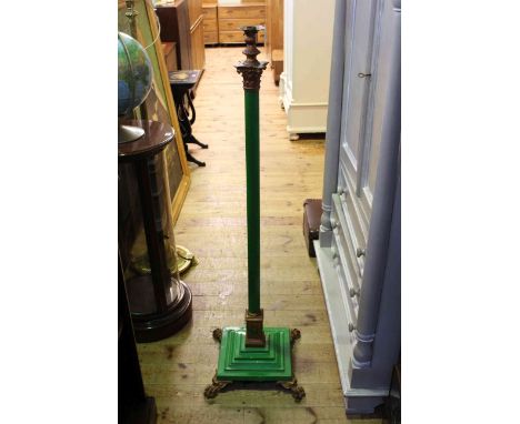 Brass telescopic standard lamp