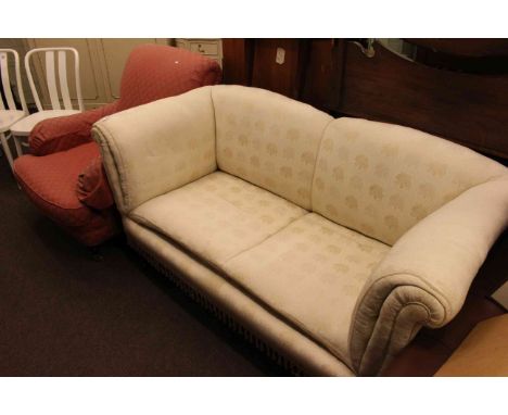 Victorian style easy chair and Edwardian style sofa