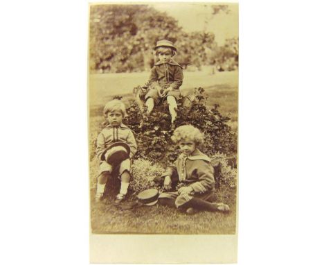 [PHOTOGRAPHS]  Approximately 130 carte de visite and fifteen cabinet portrait photographs, the former including the Prince of