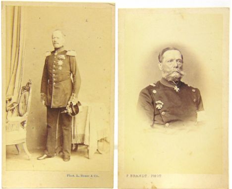 [PHOTOGRAPHS]  An album of approximately 103 carte de visite and seven cabinet portrait photographs, the former including Fri