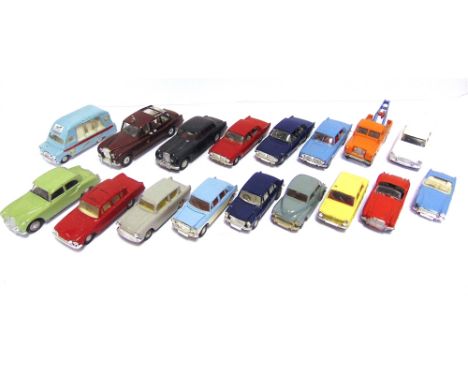 SEVENTEEN TRI-ANG SPOT-ON DIECAST MODEL VEHICLES  circa 1960s, variable condition, generally playworn and repainted, all unbo