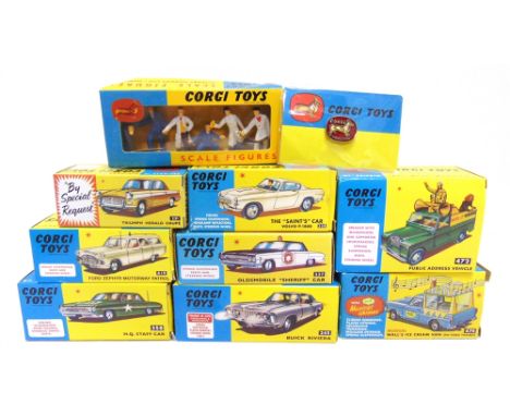 EIGHT CORGI MODEL CLUB (RE-ISSUE) DIECAST MODEL VEHICLES  comprising a No.474, Ford Thames Wall's Ice Cream Van (musical); No