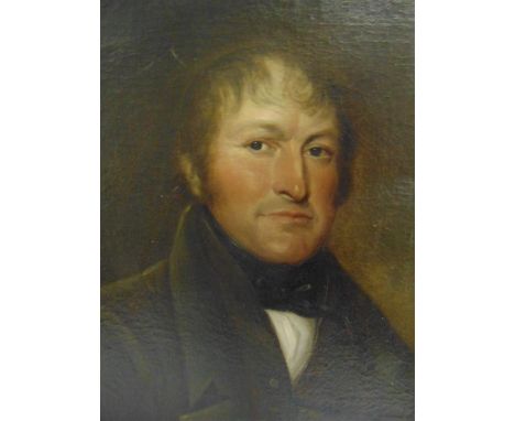 BRITISH SCHOOL (19TH CENTURY)  Portrait of a gentleman,  oil on canvas, unsigned, 54.5cm x 44cm, in a later frame. Condition 