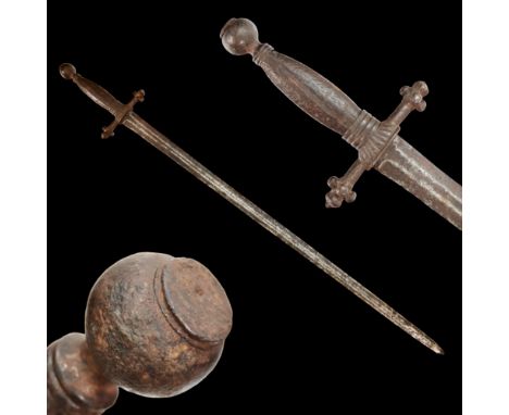 A French sword from the first half of the 18th century, a guard in the shape of a lily is a symbol of royal power. Steel guar