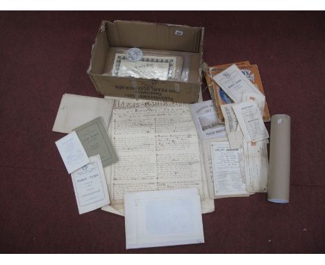 Sheffield and District Ephemera, including 1932 ordnance survey map of Ecclesfield, 1954 booklet of Eyam plague, Sunday Schoo