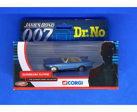 James Bond 007 Corgi The Ultimate Collection of Sunbeam Alpine model die cast model from Dr No in original box. Good conditio