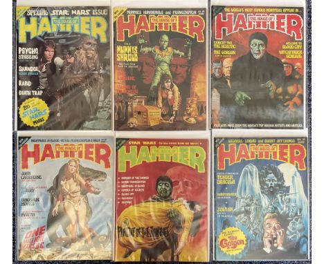 House of Hammers Magazines 6 Comic book collection, No11 The house of hammer, No12 Exorcist Two The Heretic, No13 Plague of t