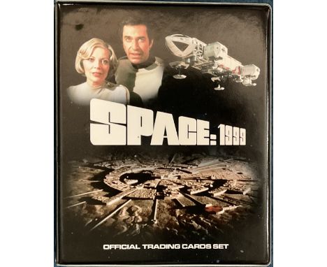 Space 1999 official trading cards set in binder approx. 500, includes 53 pages with 250 signed cards inc. Anton Phillips, Suz