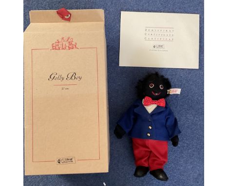 Steiff Golly Boy 27cm. Limited edition No 00117 of 2000. One special Character doll The Golly. Inspired by magical characters