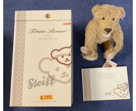 Steiff Romance Bear 2006. Beige 32cm Limited edition No 00590 of 2,006. With original box and Certificate. The concept of a r