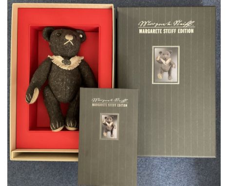 Margarete Steiff Edition Teddy Bear. Limited Edition 230 of 500. In Original display box with Limited edition book. Has Colla