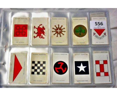John Player & Sons Army Corps & Divisional Signs 1st 1924 50/50 2nd 1925 100/100 mostly vg Cat £80 
