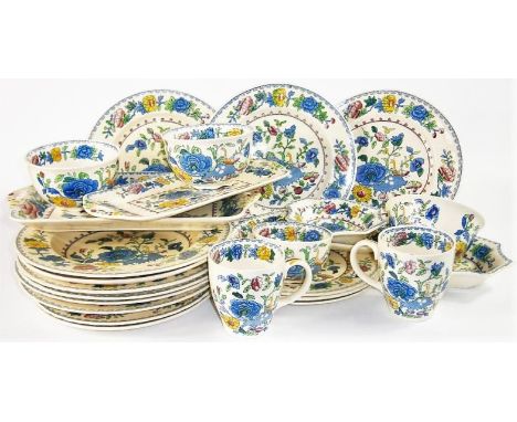 A Regency pattern part dinner and tea service, (2 trays).