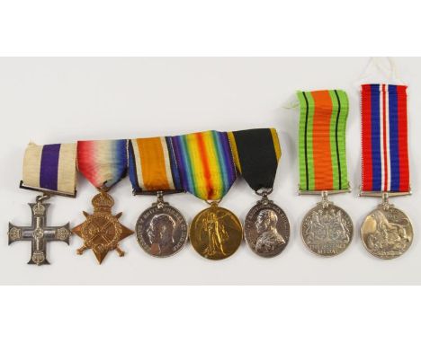 WWI and WWII Military Cross medal group, inscribed to 1009. 2nd Lieut J.L.Woods, Lincolnshire Regiment, WWI group comprising 