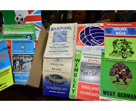 FOOTBALL PROGRAMMES - NON LEAGUE, SCOTTISH LEAGUE, CUP FINALS AND INTERNATIONALS, a rare collection of approximately one hund