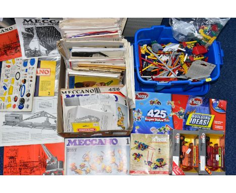 A QUANTITY OF MECCANO RELATED LITERATURE, assorted model books from different eras, various plans for the Meccanoman's Club G