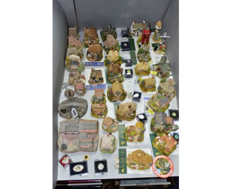 THIRTY SIX LILLIPUT LANE SCULPTURES AND VARIOUS BADGES, comprising twenty eight from Symbol of Membership Pack Horse Bridge, 
