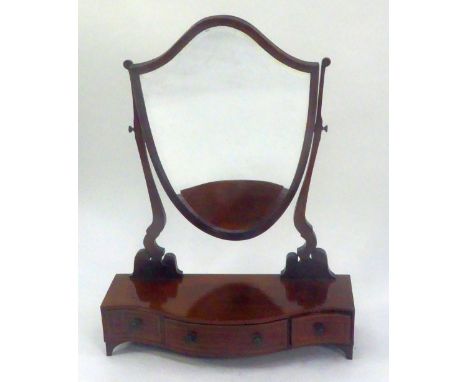 HEWETON, MILNER AND THEXTON LTD. TOTTENHAM COURT ROAD, LONDON,  GOOD QUALITY GEORGIAN STYLE MAHOGANY  AND LINE INLAID LARGE T