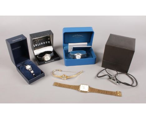 A collection of mainly boxed watches. Includes manual Seiko, Rotary, Sekonda etc.  