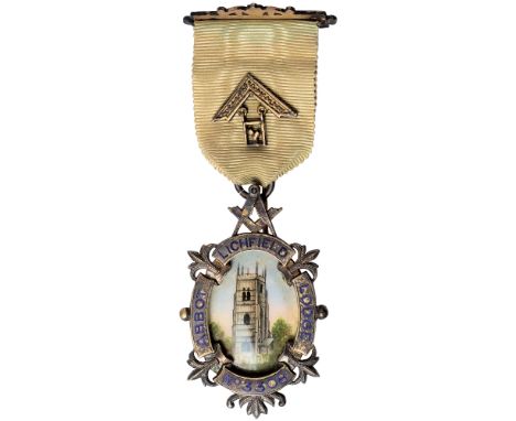 Masonic Jewels, A good group of 20th century lodge jewels, in silver, gilt-silver and enamel: A.O.B., Cavalry Lodge, No. 6, 1