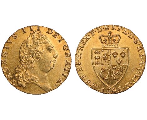 British coins, George III, guinea, 1795, fifth laur. head r., rev. crowned shield of arms (S.3729), extremely fine, scarce da