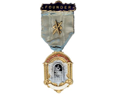 Masonic Jewels, A good group of 20th century lodge jewels, in silver, gilt-silver and enamel: In Arduis Fidelis Lodge, No. 34
