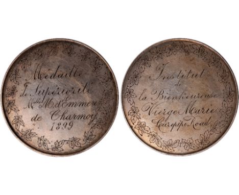 Commemorative medals, Foreign medals, Mauritius [British], silver medal of the Institut à la Bienheureuse Vierge Marie [Insti