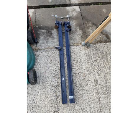 TWO VINTAGE SASH CLAMPS 