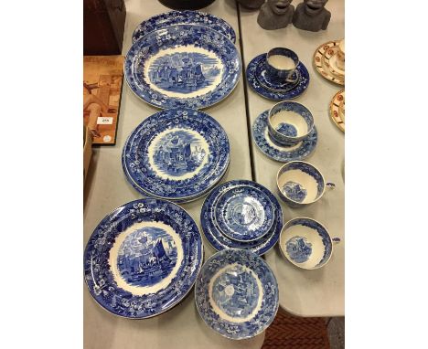 A QUANTITY OF WEDGWOOD 'FERRARA' TO INCLUDE, MEAT PLATES, PLATES, BOWLS, CUPS, SAUCERS, ETC 