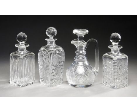 And another decanter. The tallest Stuart decanter 25cm high The Ewer 26cm high The other decanter 28cm high