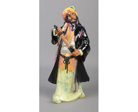 A Royal Doulton ceramic figure, Blue Beard HN2105. Height 28cm.  Good condition.