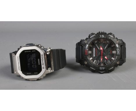 Two men's quartz wristwatches including Sekonda Alarm Chrono and Casio G-Shock.  