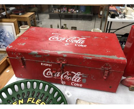 A LARGE COCA-COLA ICE TRUNK 