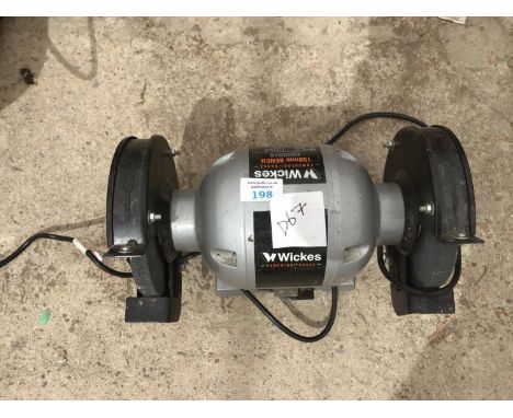 A WICKES BENCH GRINDER 