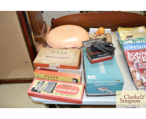 A Belling bed warmer - sold as collector's item; and other vintage electrical items - all sold as collector's items