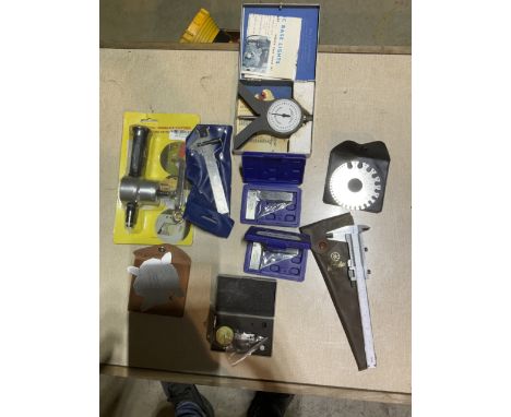 A selection of precision measuring tools