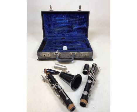 A vintage Boosey &amp; Hawkes Regent clarinet in original case 