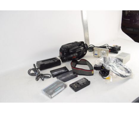 BOX CONTAINING NIKON DVD CAMERA AND OTHER EQUIPMENT
