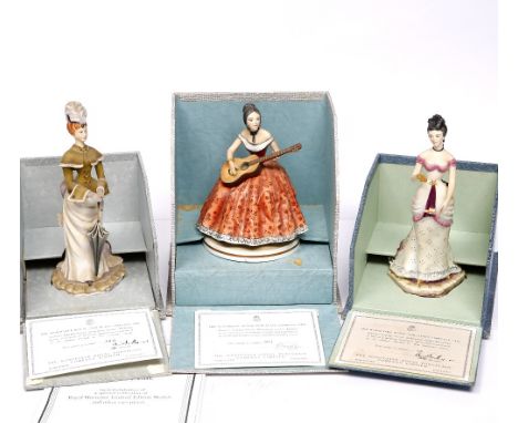 A collection of ten Royal Worcester figures from the Victorian series