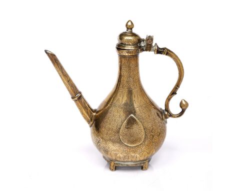 An Indian Deccan bronze ewer 18th Century, 26.5cm high